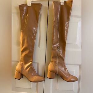 SCHUTZ Tan Over the Knee Boots